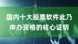 国内十大股票软件此乃申办资格的核心证明